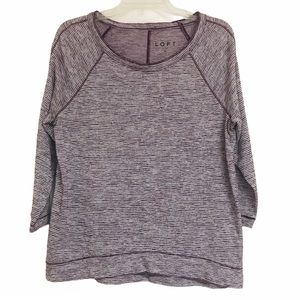 LOFT Ann Taylor Striped Top size medium